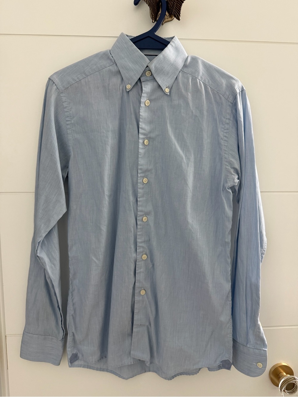 Eton Men's Slim Fit Blue Shirt